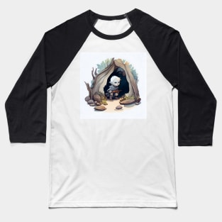 Cute Watercolor Drow Baseball T-Shirt